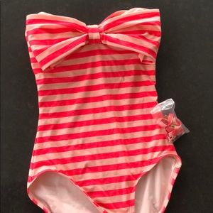 Kate Spade Georgica Bow Swimsuit XS